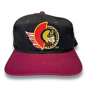 Ottawa‎ Senators Snapback Hat Cap Youngan NHL Hockey Vintage 90s